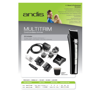 Trimmer - Andis CLT Multitrim (accu en snoer)