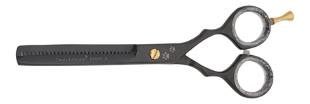 Enkelzijdige effileerschaar 15,5 cm (6 inch) - Black Edge 