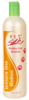 Pet Silk - Texture Line - Medium Coat shampoo - 473 ml