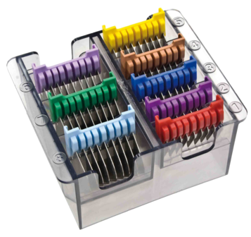 Wahl opzetkammen - box met 8 stuks - voor scheerkoppen met verstelbare snijlengte (slide-on)