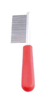 Oor- en snor kam (lengte 4 cm.) - zeer fijne vertanding - lengte tanden 1,5 cm.