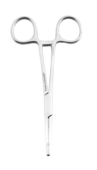 Tools-2-Groom - arterieklem - gebogen, lange bek (14 cm.)