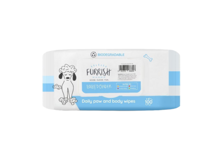 Furrish - Baby Powder - Wipes - 100 stks