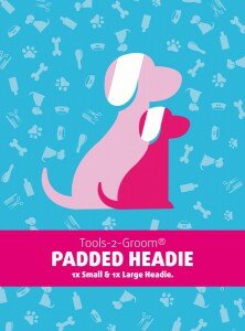 Padded Headies - oorbescherming voor honden - Combi set (1x S + 1x L)