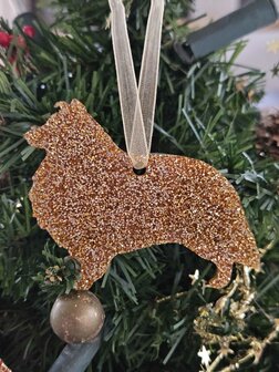 Kersthanger - Sheltie goud