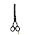Enkelzijdige effileerschaar (zwart, inclusief etui) - Het Maatje - 15 cm (6 inch)