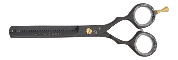 Enkelzijdige effileerschaar 15,5 cm (6 inch) - Black Edge 