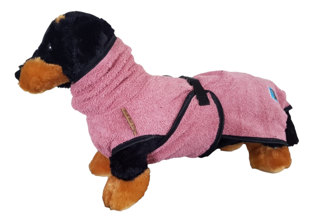 Teckel badjas - Granny Pink - Walk that Dog!