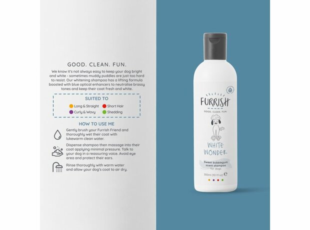 Furrish - White Wonder shampoo - 300 ml
