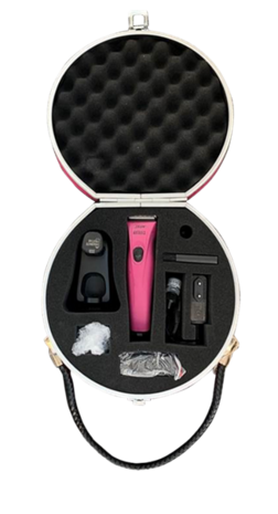 Wahl Creativa - accu-trimmer met 2 accu's - LIMITED EDITION met roze, hard case koffer!