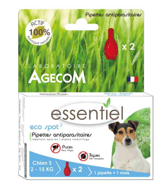 AGECOM  - vlooien &amp; teken pipetten (van 2 tot 10 kilo)