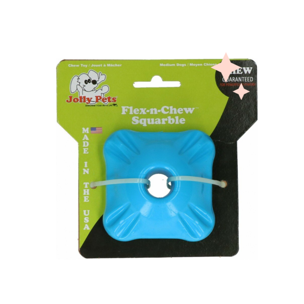 Jolly Flex-n-Chew Squarble Blauw