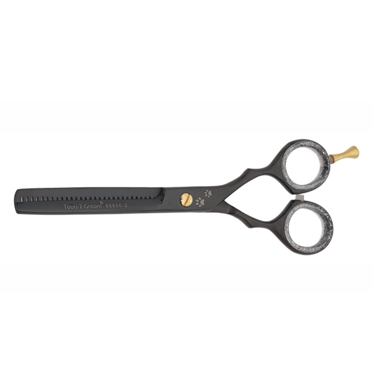 Enkelzijdige effileerschaar - Black Edge - 15,5 cm (6 inch)