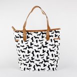 Teckel tas - Zwart/Wit