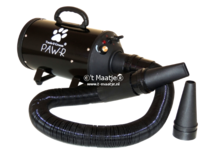 PAW-R waterblazer en droger met regelbare blaaskracht kleur zwart - Tools 2 Groom