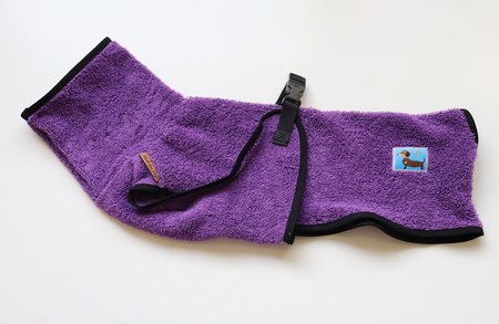 Walk that Dog! Teckel badjas - Purple Rain