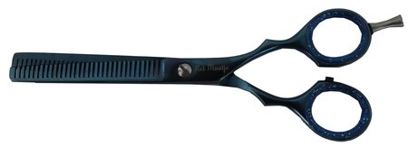 Dubbelzijdige effileerschaar (blauw) - 15 cm. (6 inch) - Het Maatje