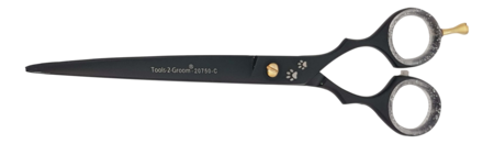 Gebogen trimschaar - 19 cm. (7,5 inch) - Black Edge