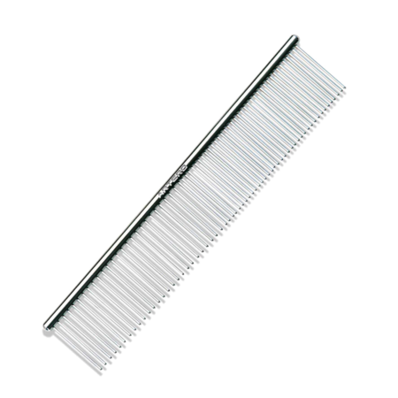 Metalen kam - 15 cm Artero - fijn/grof met ronde greep