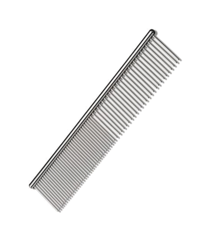 Metalen kam - 18 cm T2G - fijn/grof met ronde greep