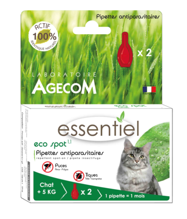 Vlooien-teken pipetten kat vanaf 5 kg - Agecom