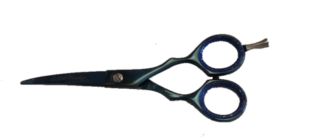 Gebogen blauwe potenschaar 13 cm - het Maatje