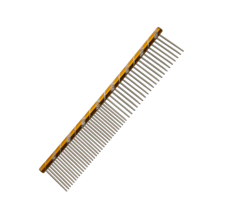 Metalen kam - 16 cm Het Maatje - Color fijn/grof met ronde greep