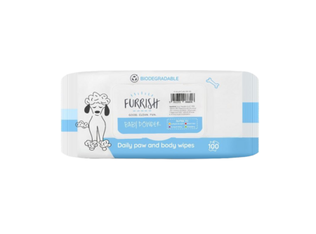 Furrish - Baby Powder - Wipes - 100 stks