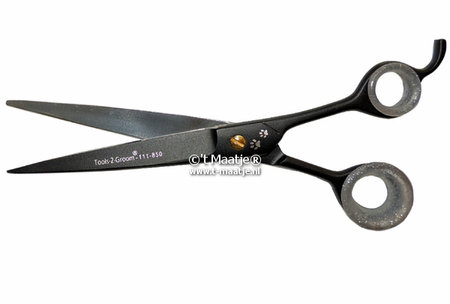 Rechte trimschaar (breed blad) - 21 cm. (8,5 inch) - Black Edge