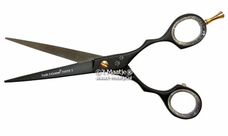 Rechte trimschaar - 17 cm. (6,5 inch) - Black Edge