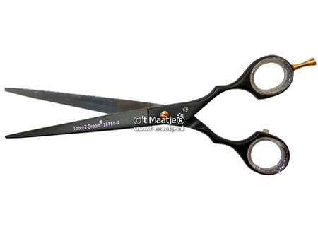 Rechte trimschaar - 19 cm. (7,5 inch) - Black Edge