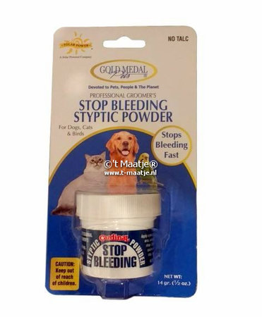 Poeder tegen nagelbloeden - 14 gr Stop bleeding - Cardinal