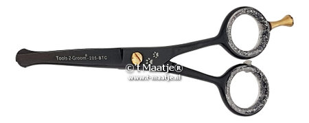 Gebogen potenschaartje Black Edge - 13 cm. (5 inch)