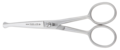 Gebogen schaar 11,5 cm - Witte (Rose Line)  - 4.5 inch