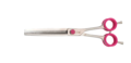 Dubbelzijdige effileerschaar 18 cm - Pro Razor - fuchsia