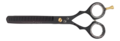 Dubbelzijdige effileerschaar - 15,5 cm. (6 inch) - Black Edge 